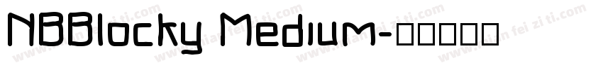 NBBlocky Medium字体转换